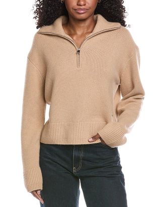 SIMKHAI Andes 1/2-Zip Cashmere Pullover