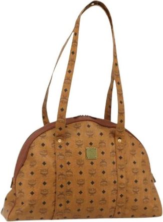 MCM Pre-owned Shoulder Bags, female, Brown, Size: ONE SIZE Pre-owned Tote Bag