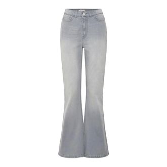 Ichi Jeans acampanados de tiro alto Ihtwiggy - Jeans - Mujer - Gris - W32 L32