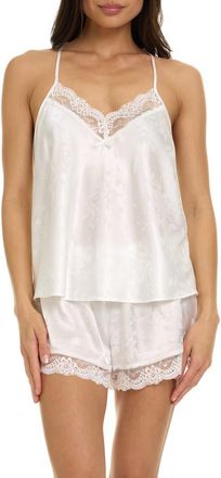 Flora Nikrooz Eloisa Charm Cami Short Pajamas in Ivory at Nordstrom Rack, Size X-Large