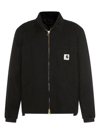 Carhartt Work in Progress zip-up logo-patch jacket - men - Cotton - S - Black