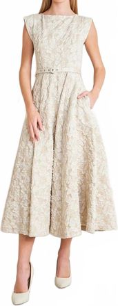 Flying Tomato Gwendolyn Lace Dress In Ivory