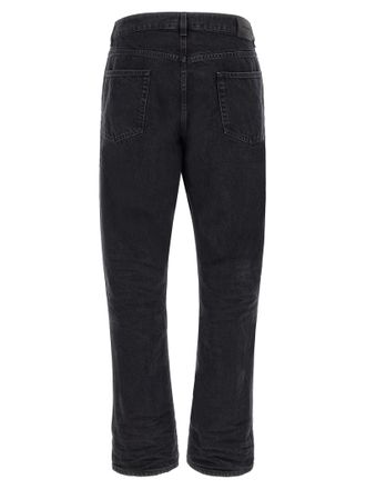 Saint Laurent Mens Black Cotton Relaxed Fit Jeans Clothing