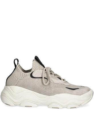 Michael Kors Atlas chunky-sole knit sneakers - men - Polyester/Fabric/Calf Suede/Rubber - 45 - Neutrals
