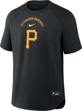 Nike Pittsburgh Pirates Authentic Collection Batting Practice Pregame Nike Mens Dri-FIT MLB Top in Black | 04HG912ZPTB-7DX