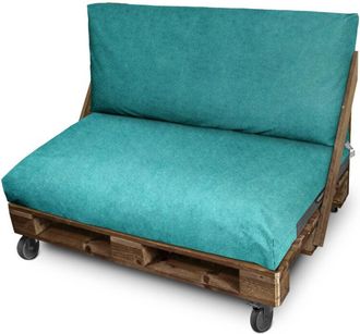 Happers Cojín para palets Polipiel Exterior Patagonia Turquesa Asiento y/o Respaldo 120x60x20 Patagonia Turquesa