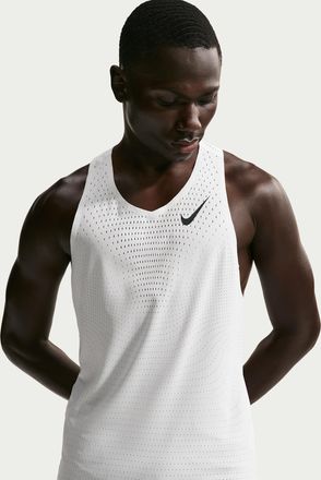 Nike Mens AeroSwift Dri-FIT ADV Running Singlet in White | FN4231-121