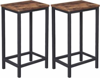 OEM Taburete De Bar Marr&oacute;n Oscuro Para La Cocina, Moderno, 40x30x65 Vtb1 Begryf