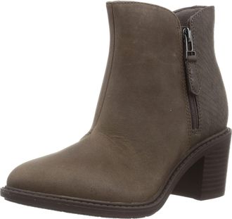 Clarks Womens Scene Strap Ankle Boot, Dark Taupe Combi, 6 UK