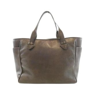 Loewe Pre-owned Heritage Small Calf Shoulder Bag - Dames - Vintage Shopper - Bruin - ONE Size - Leer - Vintage