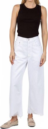 Citizens Of Humanity Ayla Raw Hem Crop Pants In Harlow (White)