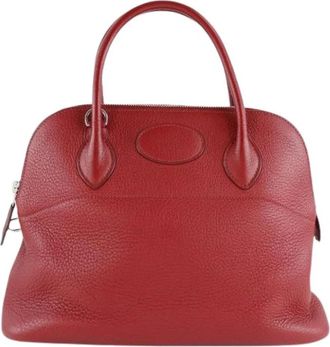 Herm&egrave;s Pre-owned Bolide Tas - Dames - Vintage Handtas - Rood - ONE Size - Leer - Vintage