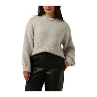 Gestuz Diankagz Pullover - Dames - Ronde hals truien - Grijs - XL - Wol - Truien & Vesten