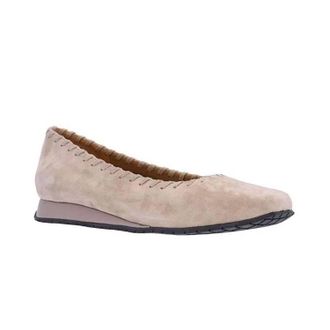 L'Amour Des Pieds Womens Tiffanie Mini Wedge Flats In Taupe