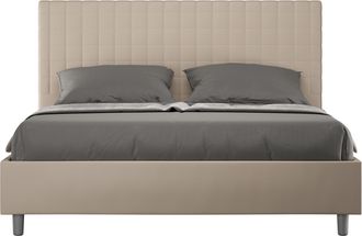 Itamoby Cama Matrimonio 160x200 Contenedor Dise&ntilde;o Moderno Sunny M1 Color: Beige - Versi&oacute;n: Modelo Est&aacute;ndar