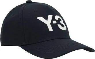 Yohji Yamamoto Mens Black Cotton Cap (baseball Hat)
