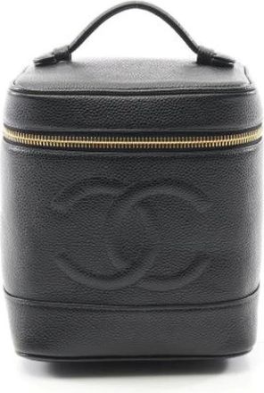 Chanel Pre-owned Handbags, female, Black, Size: ONE SIZE Pre-owned Leather handbags