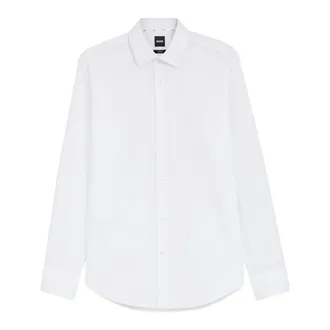 HUGO BOSS Overhemden, Heren, Wit, 4Xl, Katoen, Essential Business Shirt