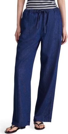 Madewell Airy Denim Pull-On Pants in Nostalgic Blue at Nordstrom, Size Xx-Small