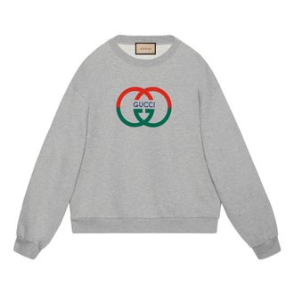 Gucci Cotton Jersey Printed Sweatshirt Grey 774244-XJGAY-1230