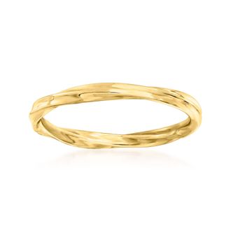 Ross-Simons 18kt Yellow Gold Twisted Ring