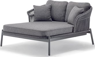 LLR Collection Premium Outdoor Daybed Tropea - Anthrazit/Grau