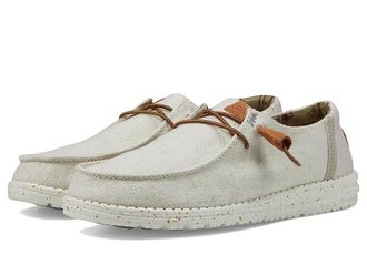 Hey Dude Wendy Washed Canvas Slip-On Casual Shoes Womens Shoes Cream : 5 M, Textile