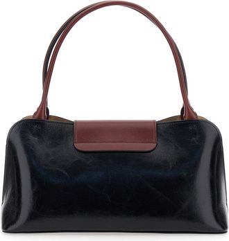Versace Womens Shoulder Bag Vivien Black Leather Lamb