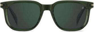 David Beckham Db 7133/S Deep Green Rectangular Acetate Sunglasses