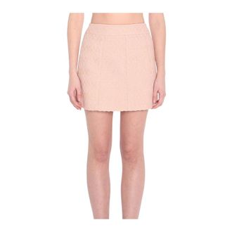 Celine Trapeze Mini Skirt - female - CELINE - Short Skirts - Pink - XS - Skirts