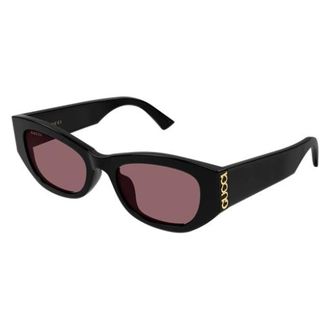 Gucci Cat Eye Sunglasses - female - Gucci - Sunglasses - Black - 53 MM - Accessories