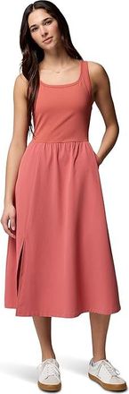 Columbia Pinetown Canyon Rib Dress Womens Dress Washed Red : 2XL, Elastane/Nylon