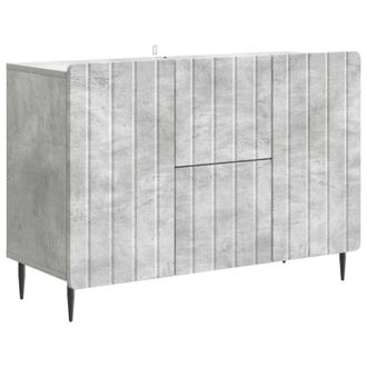 vidaXL Aparador Gris Hormig&oacute;n 89 X 34,5 X 62 Cm Madera De Ingenier&iacute;a Vidaxl