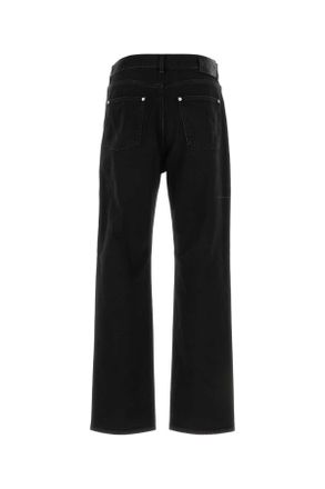 Bottega Veneta Black Exterior: Cotton Pantaloni Trousers