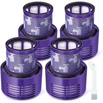 OEM Filtro Para Dyson V10, Paquete De 4 Filtros De Repuesto Lavables Para Aspiradora Dyson V10 Sv12 Cyclone Animal Absolute Total Clean, N&uacute;mero De Pieza 9