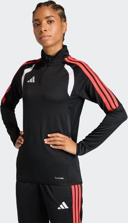 adidas Tiro26 League - Top da allenamento nero/rosso semi lucido