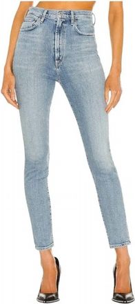 A Gold E Pinch Waist Highrise Jean In Debut
