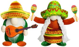 OEM Mu&ntilde;ecas, Pareja De Gnomos De Carnaval, Lindos Gonks Mexicanos De Estilo Hawaiano, Mu&ntilde;ecos De Peluche Sin Rostro Para Decoraci&oacute;n Del Hogar De Verano, A