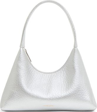 Mansur Gavriel Mini Candy Metallic Leather Shoulder Bag in Silver at Nordstrom