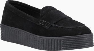 Hush Puppies Womens Tamara Womens Loafers - Black - Size: 4