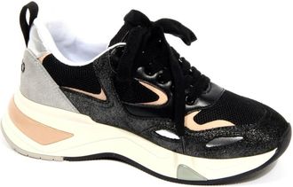 Liu Jo Glitter Schoenen - Dames - Sneakers - Zwart - 36 EU - Leer - Schoenen