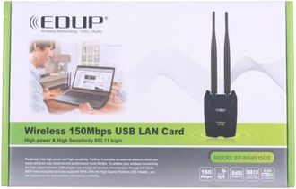Trade Shop Trade Shop - Antena Inal&aacute;mbrica Wifi 150mbps 2.4ghz 6dbi Lan Usb Alta Potencia Computadora