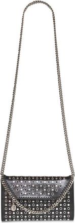 Stella McCartney Falabella Wallet on Chain - Dames - Schoudertassen - Zwart - ONE Size - Katoen - Tassen