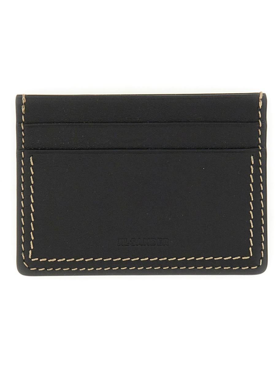 【新品】JIL SANDER CALF LEATHER CARD HOLDER Jil Sander Leather Card Holder | Green | FARFETCH