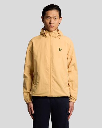 Lyle & Scott Mens Water Resistant Hooded Jacket - Orange - Size X-Small