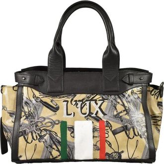 Collection Priv&eacute;e Leather Bag - Black/Beige