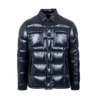 Tatras Down Jackets, male, Blue, Size: 2XL Blue Button Closure Jacket