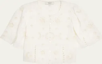 Sea New York Gardener Embroidered Top