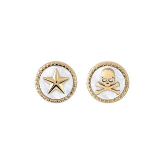 Philipp Plein Stud Earrings - female - Philipp Plein - Earrings - Yellow - ONE SIZE - Accessories