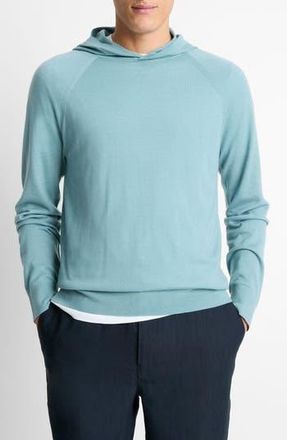 Vince Wool & Cashmere Hooded Sweater in Lagoon at Nordstrom Rack, Size Small